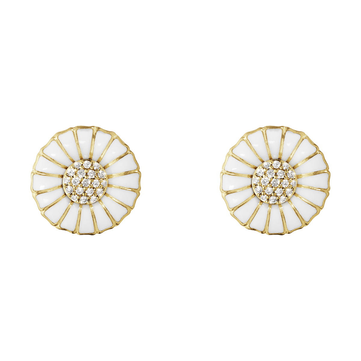 Georg Jensen Daisy øreringe m/diamanter 10010537