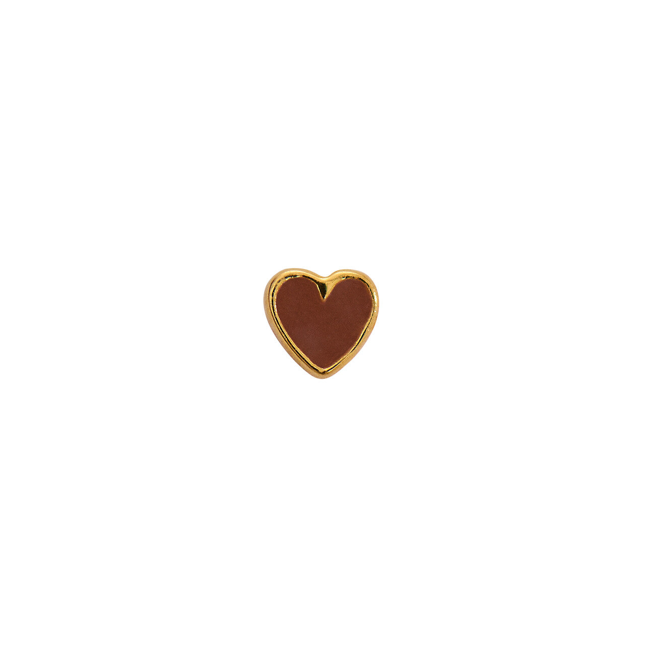 STINE A Jewelry Petit Love Heart ørering 1181-02-Mocha