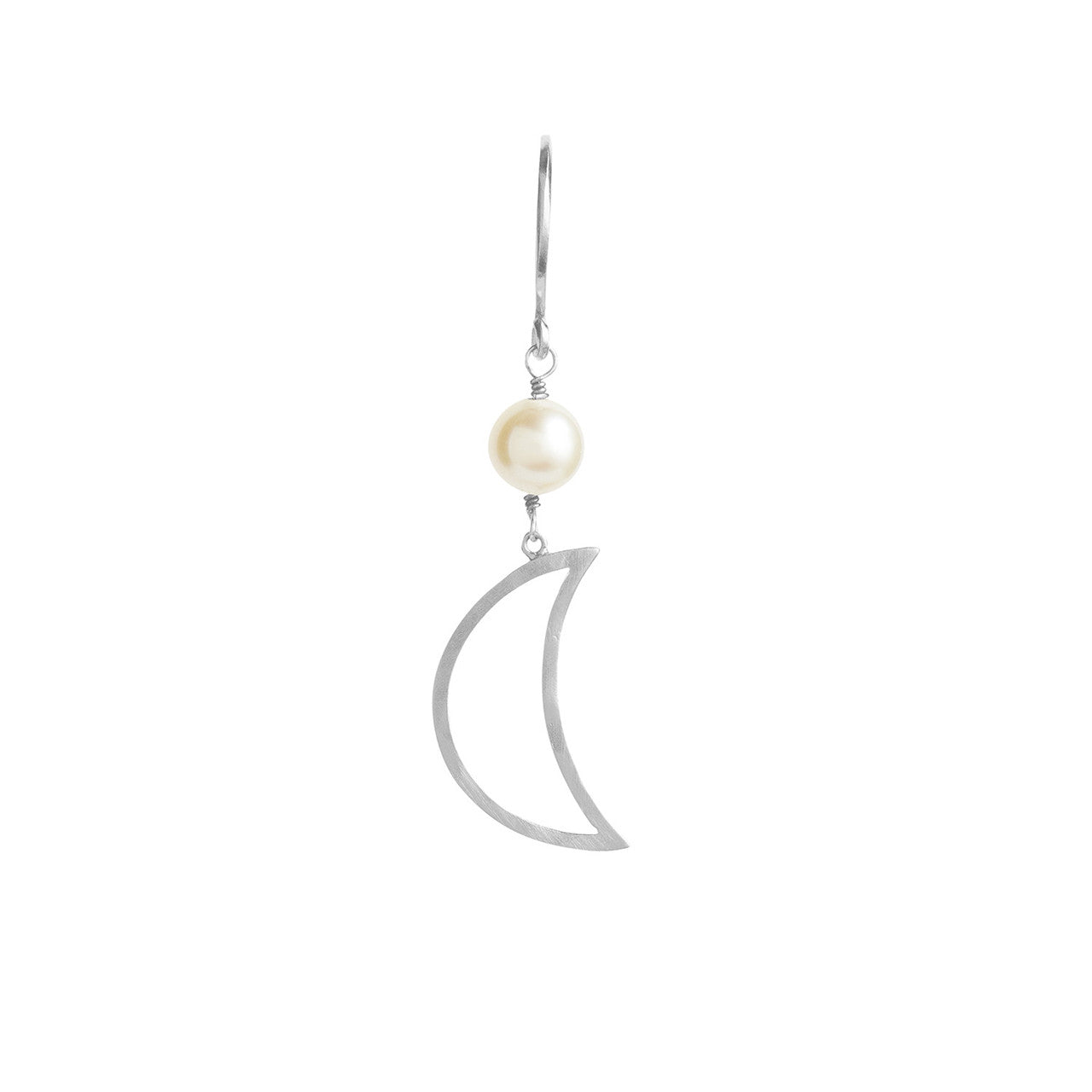 STINE A Jewelry Big Bella Moon with Pearl ørering 1282-00