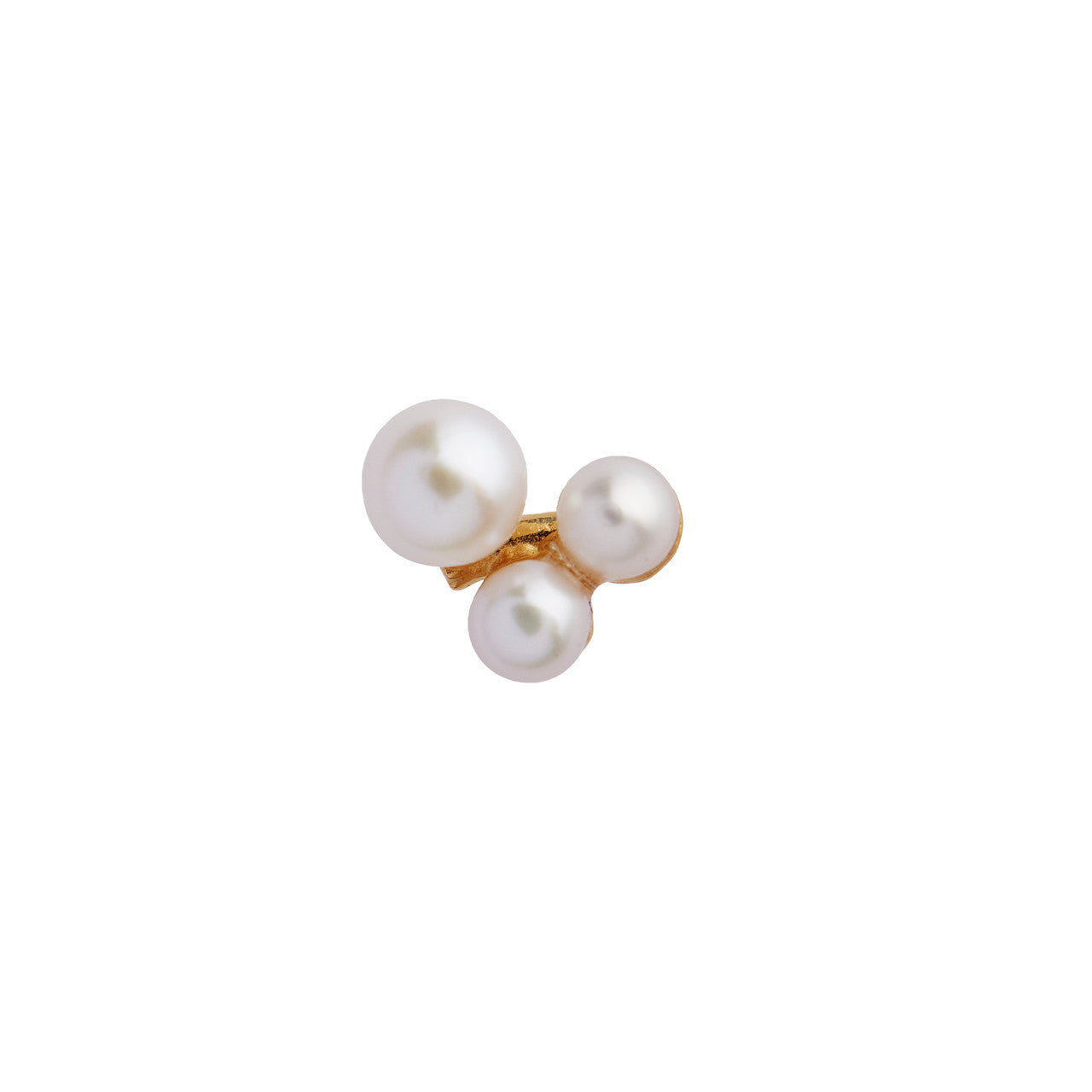 STINE A Jewelry Three Pearl Berries ørering 1321-02