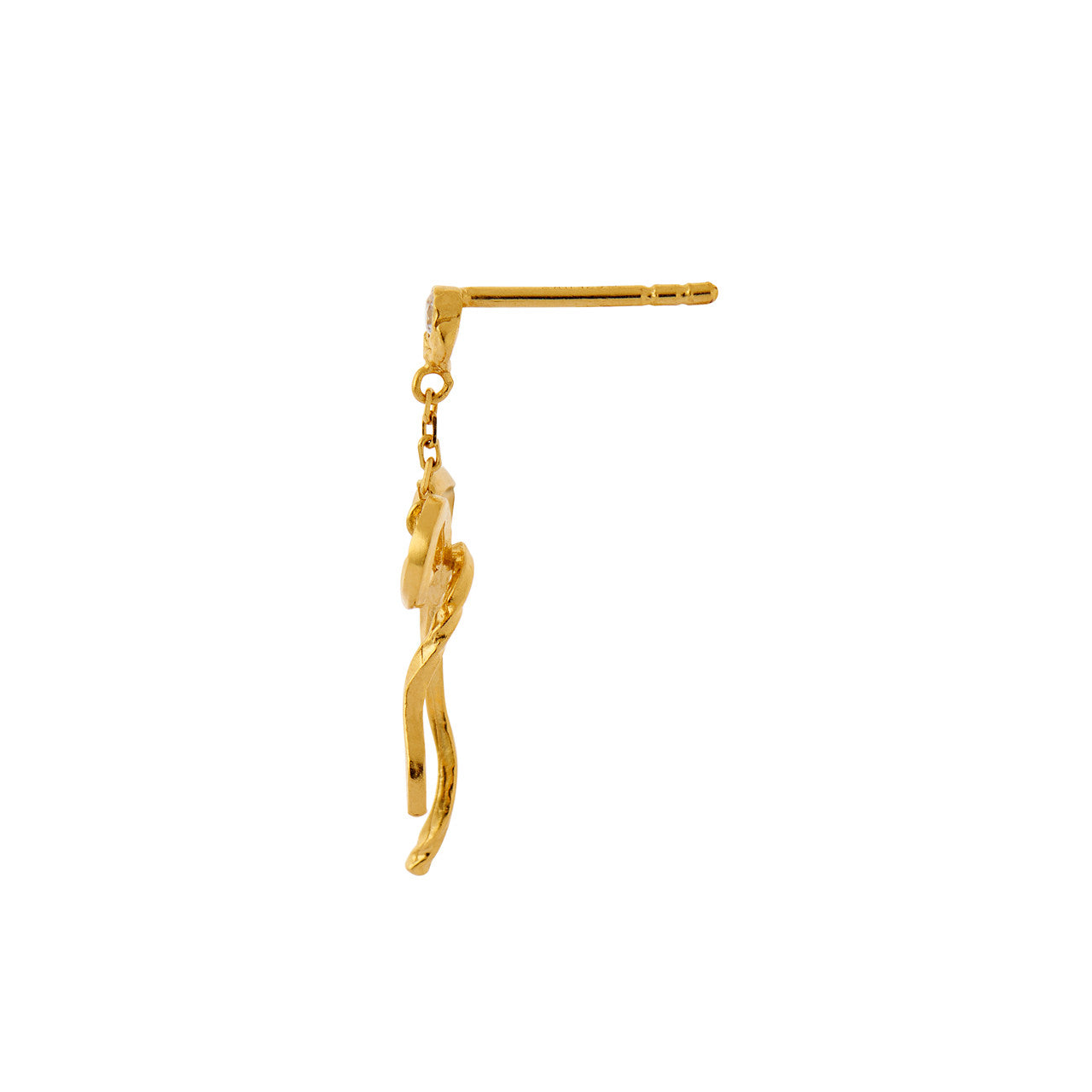 STINE A Jewelry Dangling Flow Bow ørering 1362-02