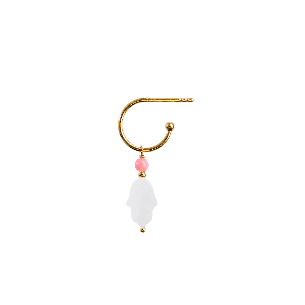 STINE A Jewelry Sweet Hamsa with Coral ørering 1393-02