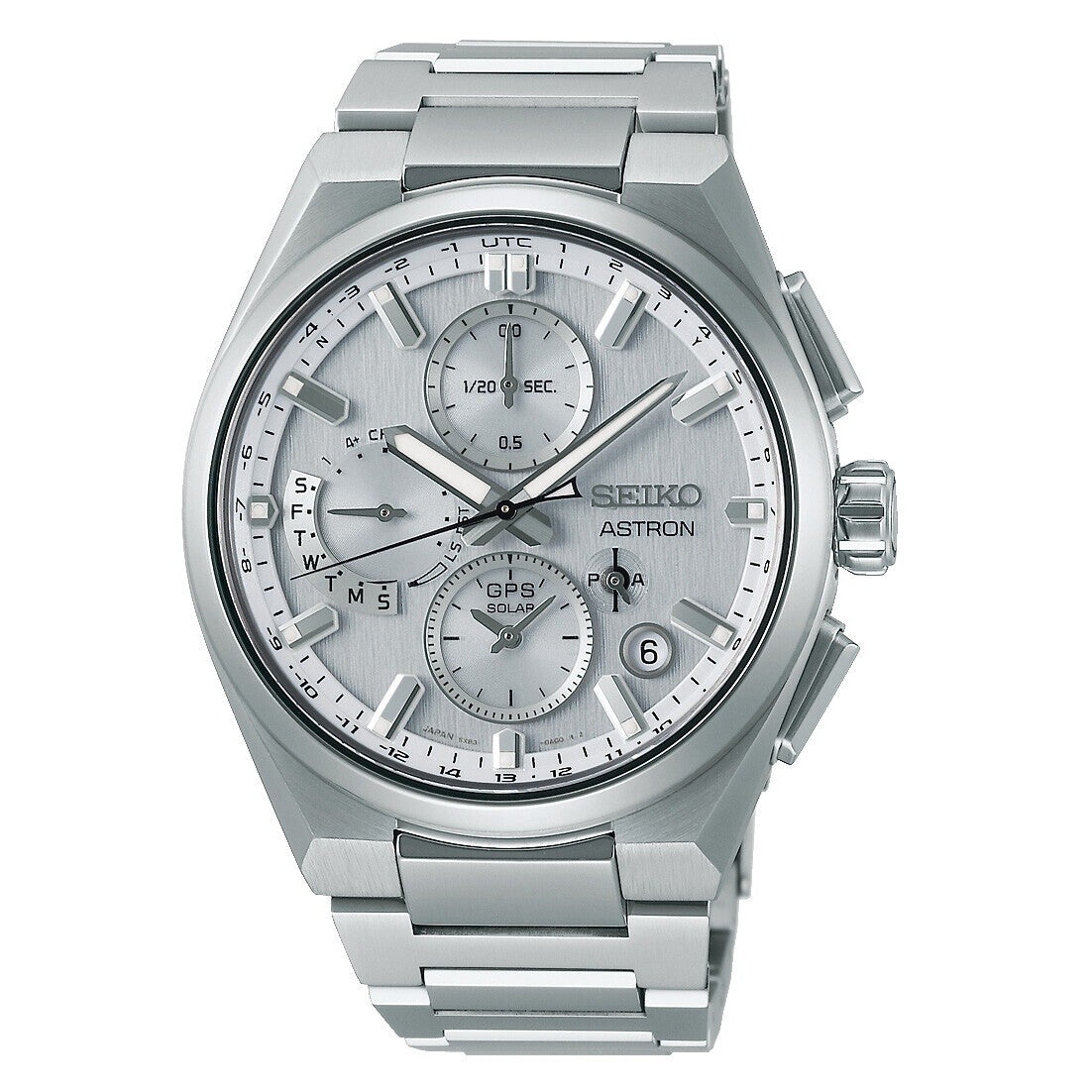 Seiko GPS Solar 5X83 Dual-Time Chronograph SSH159J1