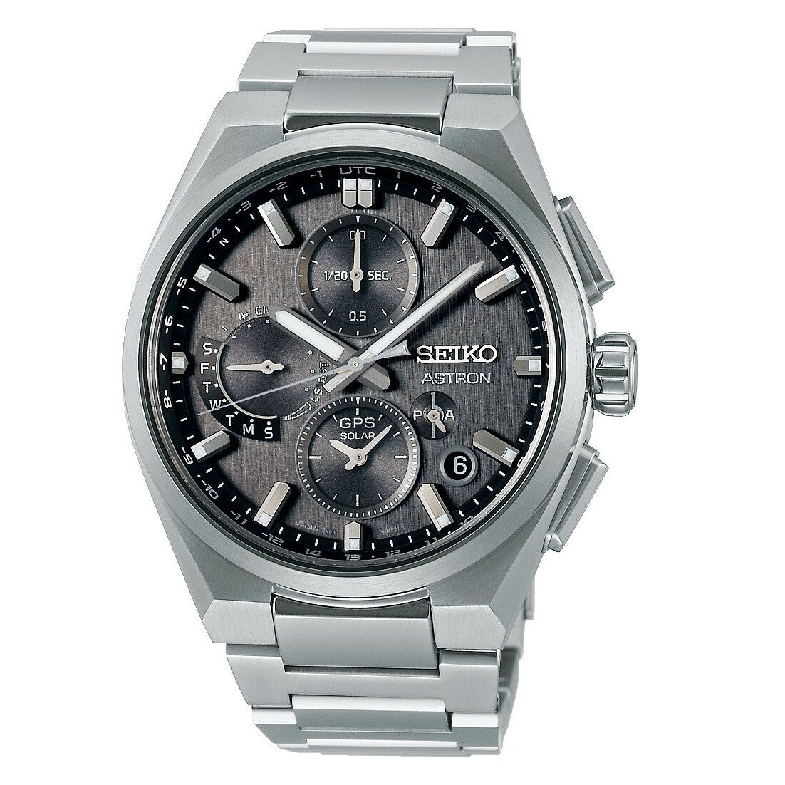 Seiko GPS Solar 5X83 Dual-Time Chronograph SSH163J1