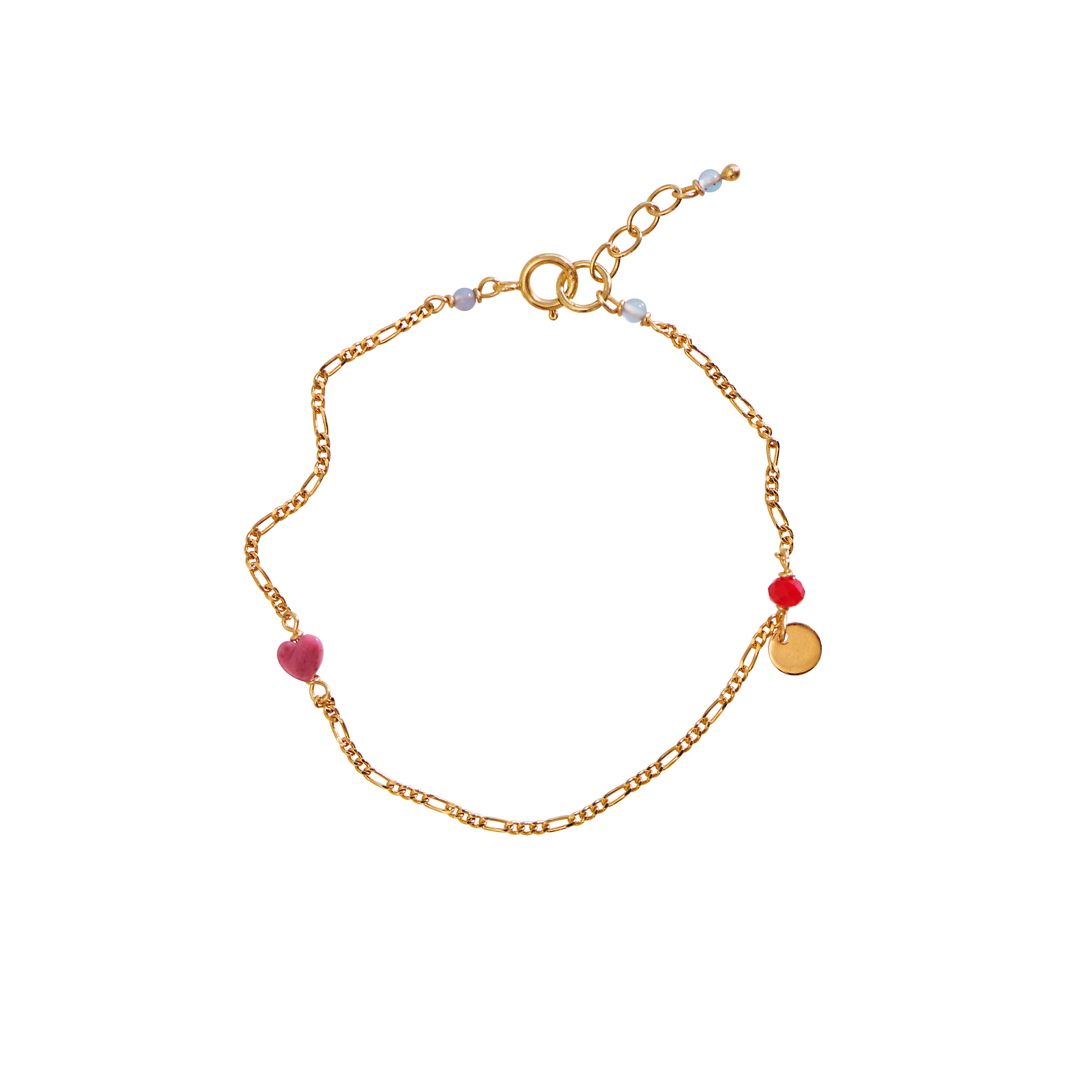 STINE A Jewelry Harlequin Pink Hearts armbånd 3234-02