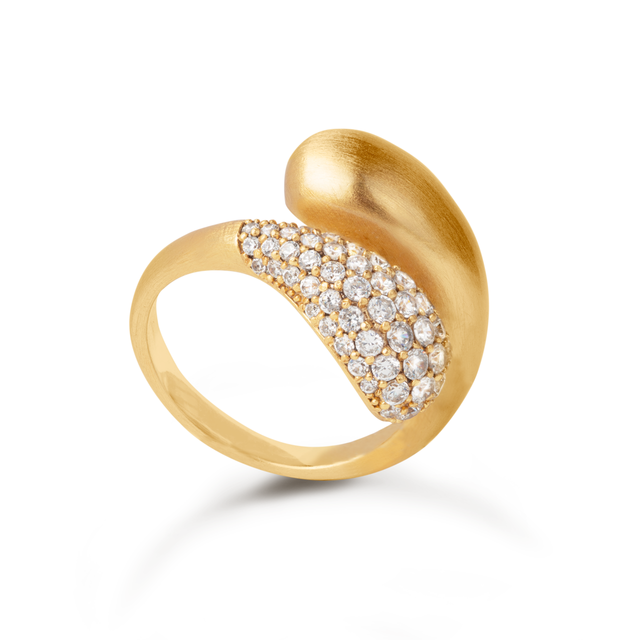 ByBiehl Ocean Flow Duo Sparkle ring 5-4207A-GP