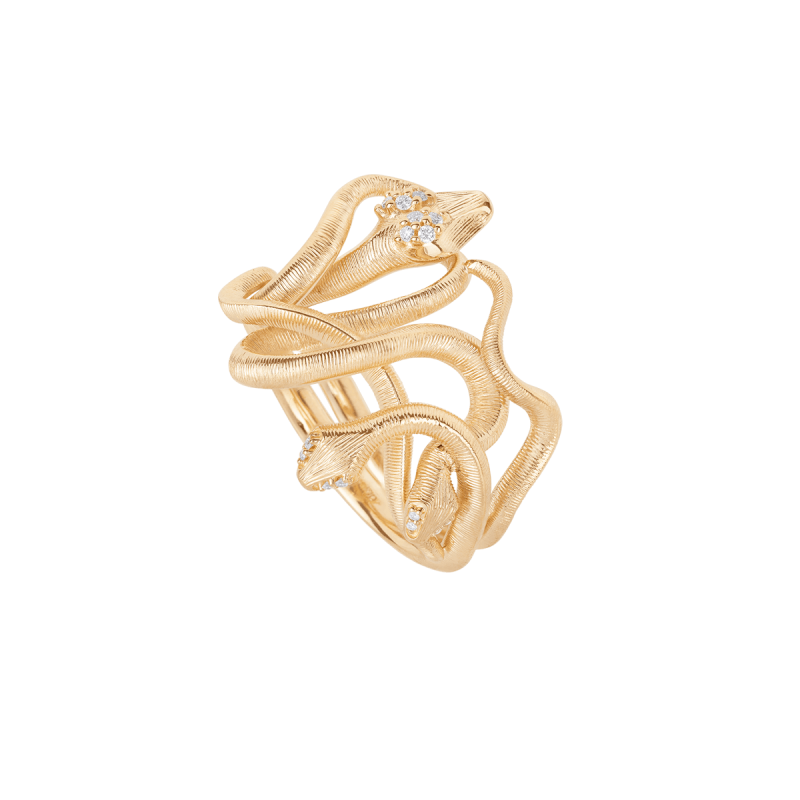 OLE LYNGGAARD COPENHAGEN Snakes Medusa ring A3057-401