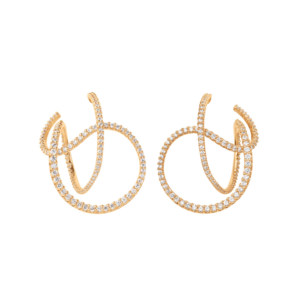 OLE LYNGGAARD COPENHAGEN Twisted Love Bands ørering A3096-401