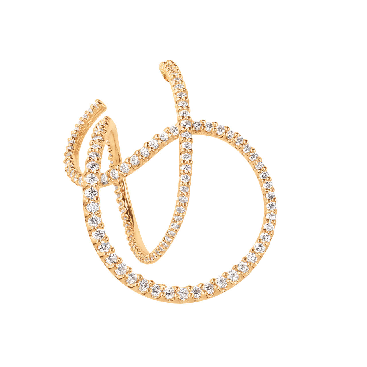 OLE LYNGGAARD COPENHAGEN Twisted Love Bands ørering A3096-401