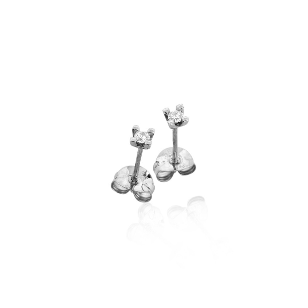 Jan Jørgensen Jewelz diamant øreringe hvidguld 0,05ct