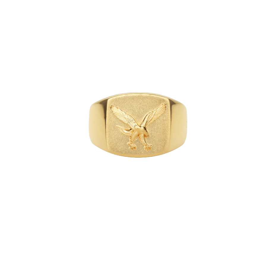 IX Studios Eagle Signet ring DMN0303GD