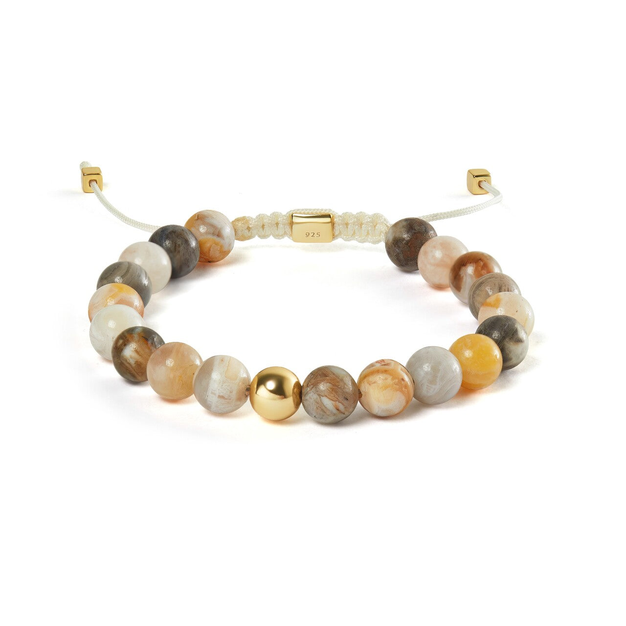 Alexander Lynggaard Bamboo Leaf Agate Braided 8mm B00183