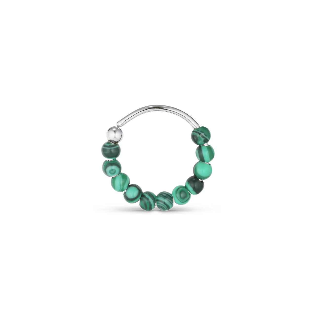 Jane Kønig Bermuda Malachite Twist ørering BTW02-SS22-S
