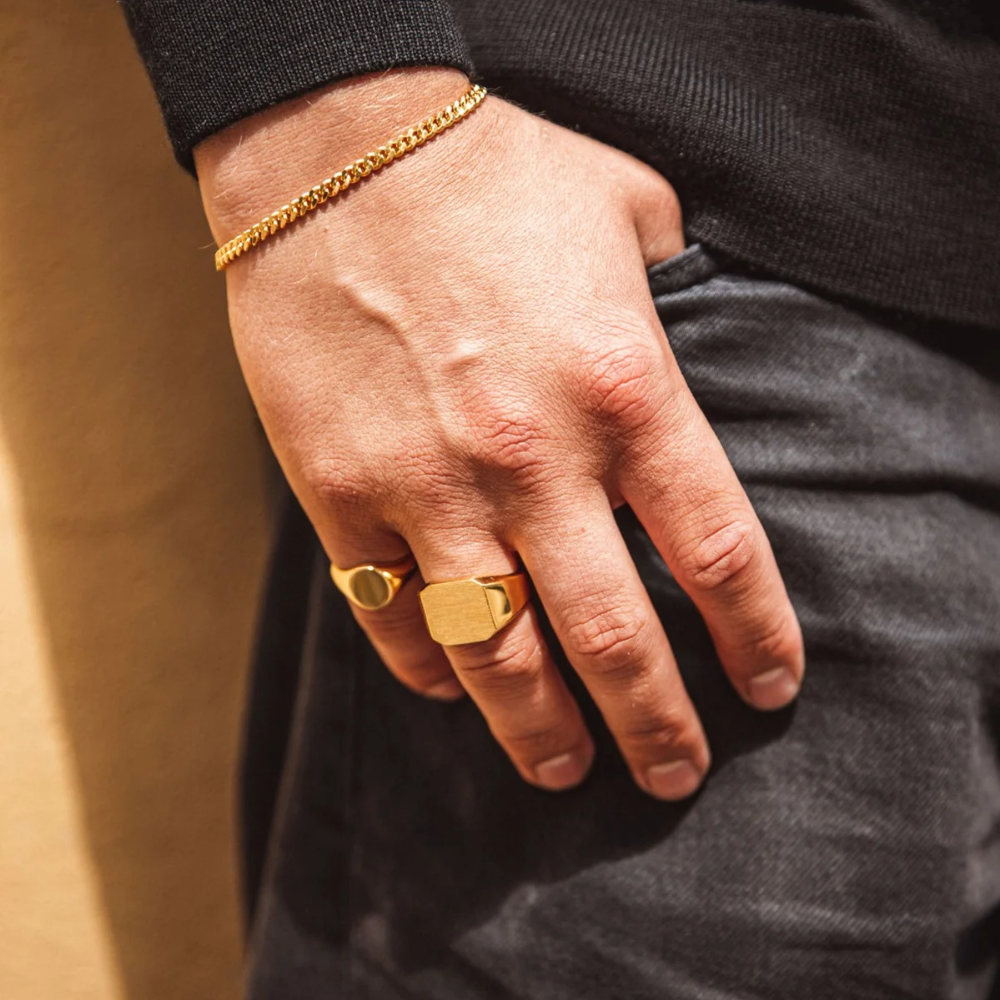 IX Studios Octacon Signet ring DMN0290GD