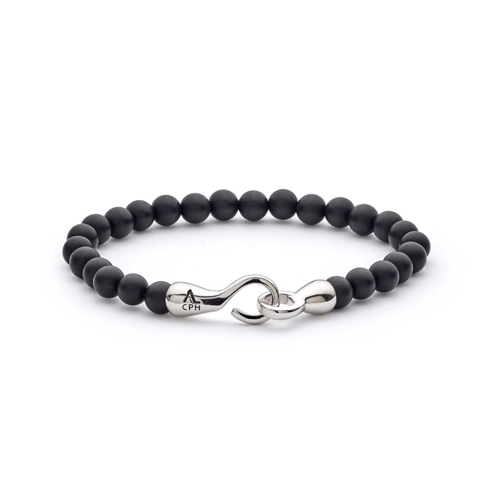 Alexander Lynggaard Onyx Matte with Hook 6mm F00050