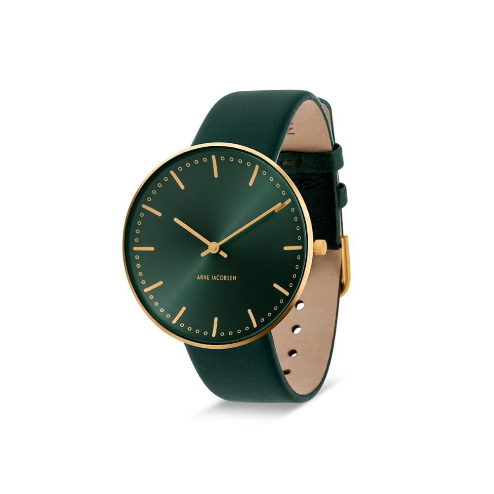 Arne Jacobsen City Hall Evergreen 40mm 53208-2088G