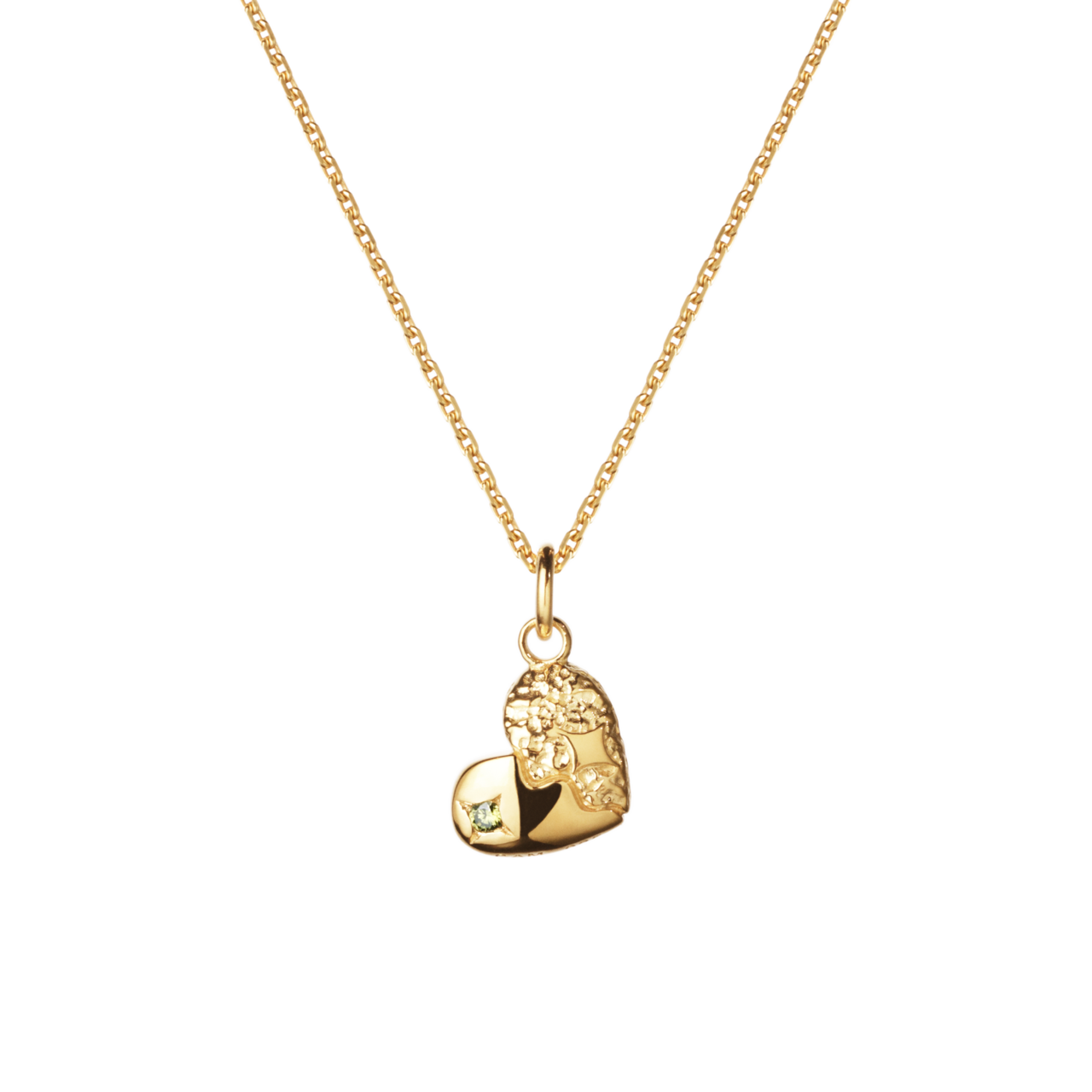 Camille Brinch Heart Sparkly halskæde HSPN-FG