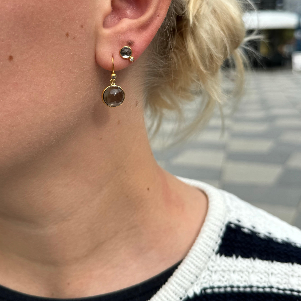 Julie Sandlau Prime øreringe HKS181 GD SM CR CZ