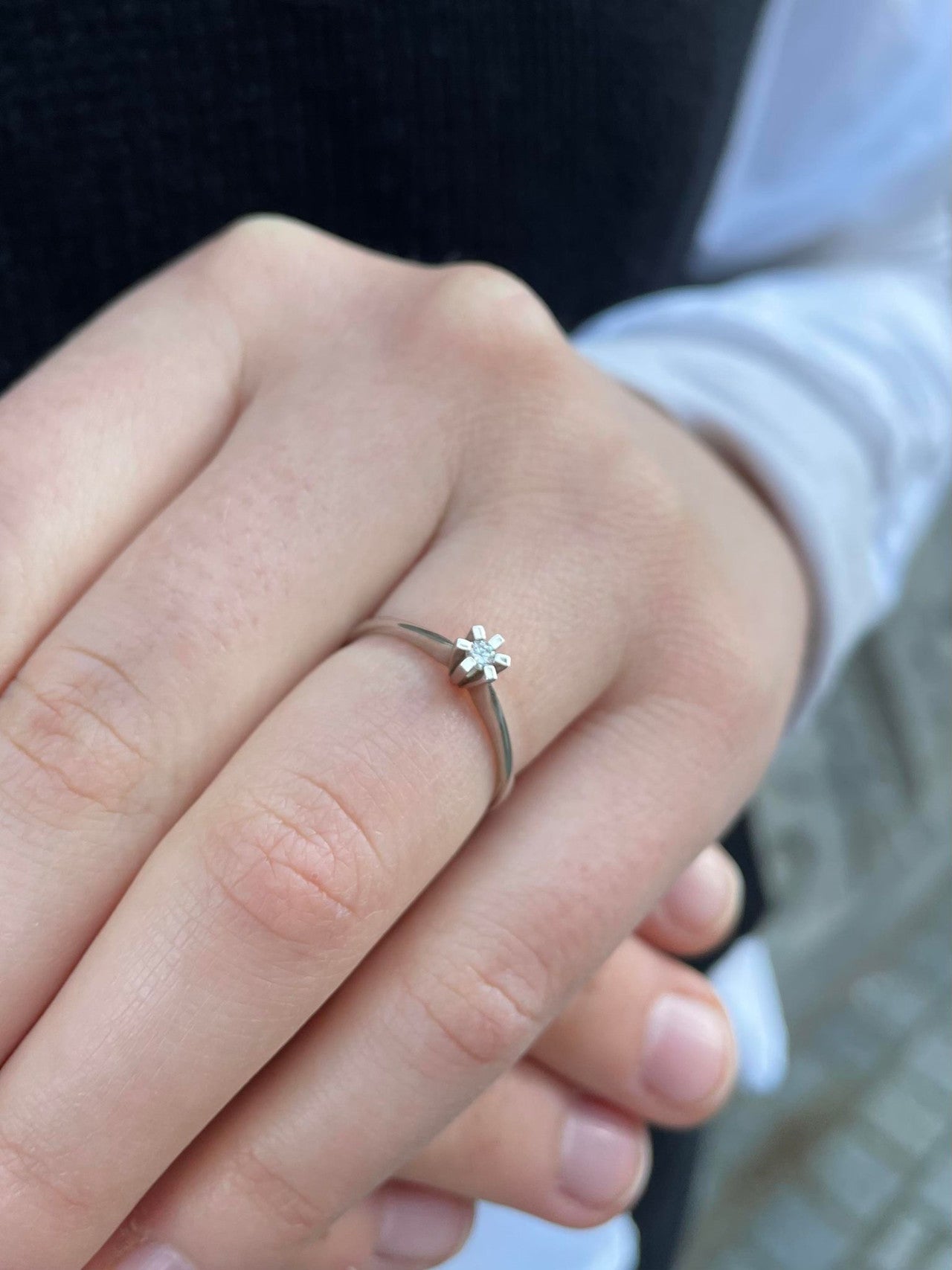 Jan Jørgensen Brillanz diamantring hvidguld 0,05 ct