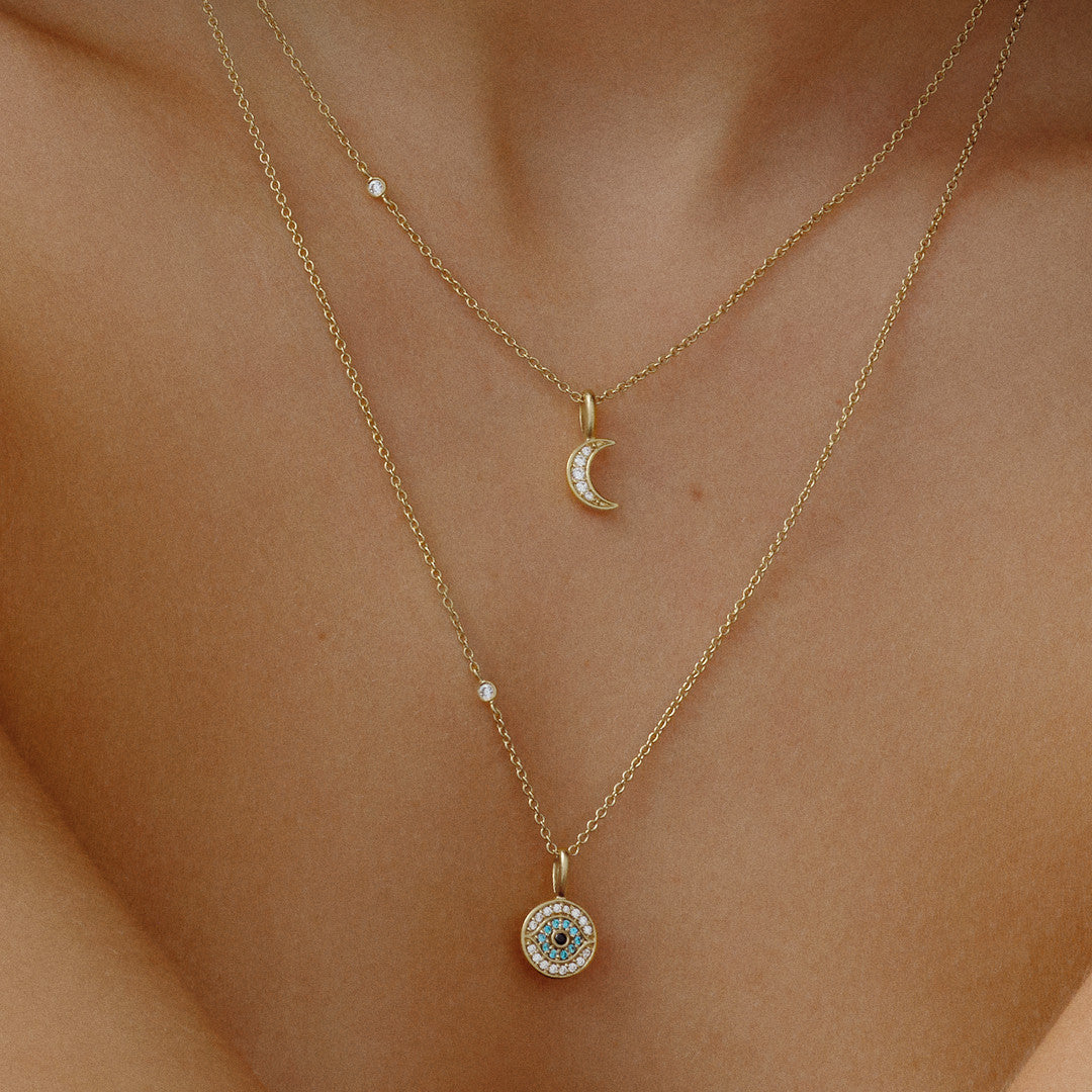 Julie Sandlau Moon Balance vedhæng PD122 GD CZ