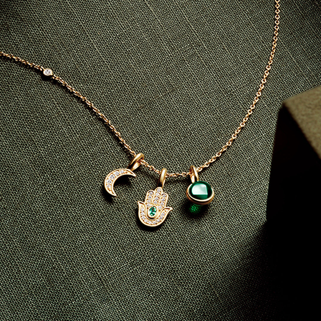 Julie Sandlau Hamsa Protection vedhæng PD128 GD GR TM CZ