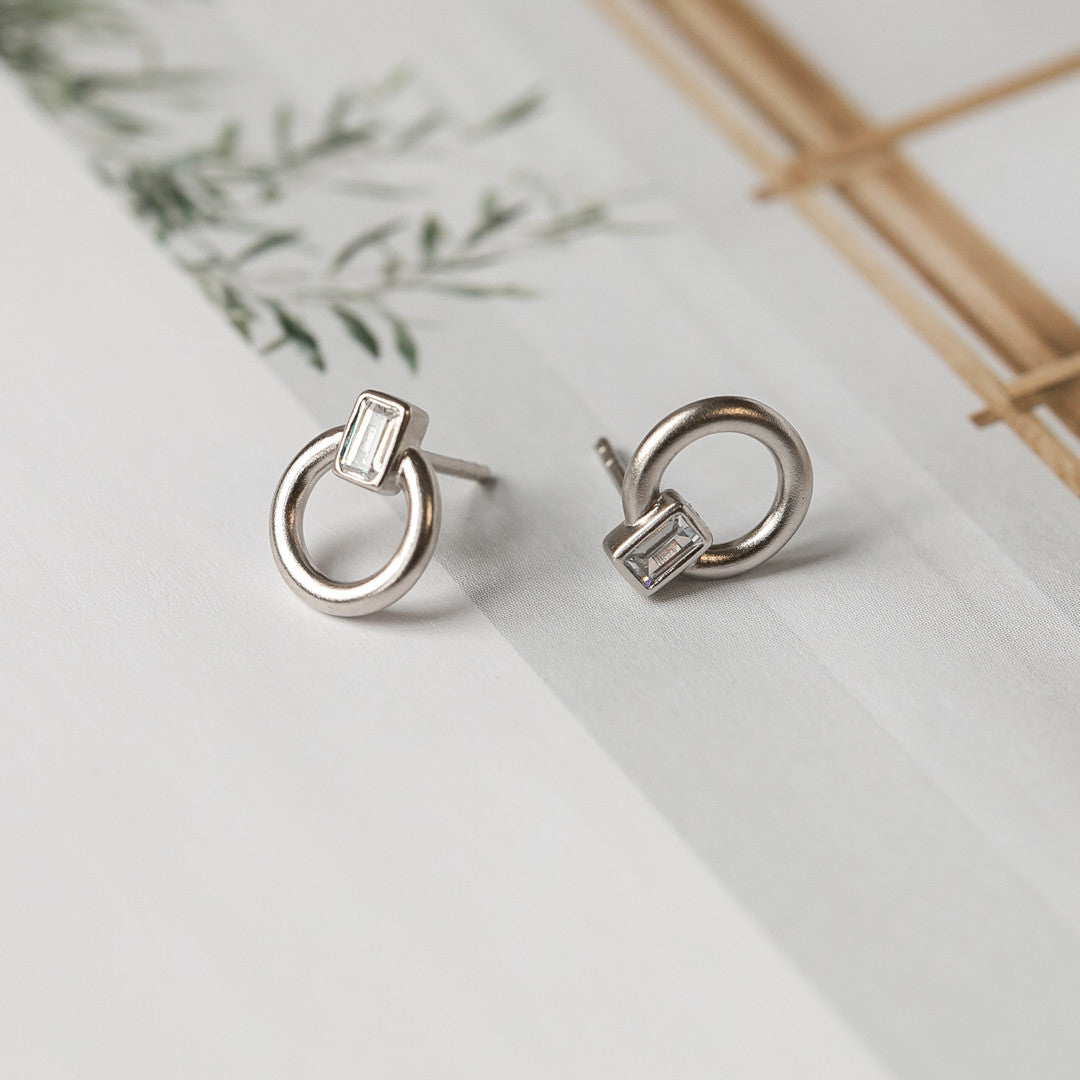 Julie Sandlau Finesse øreringe ST201 RH CZ