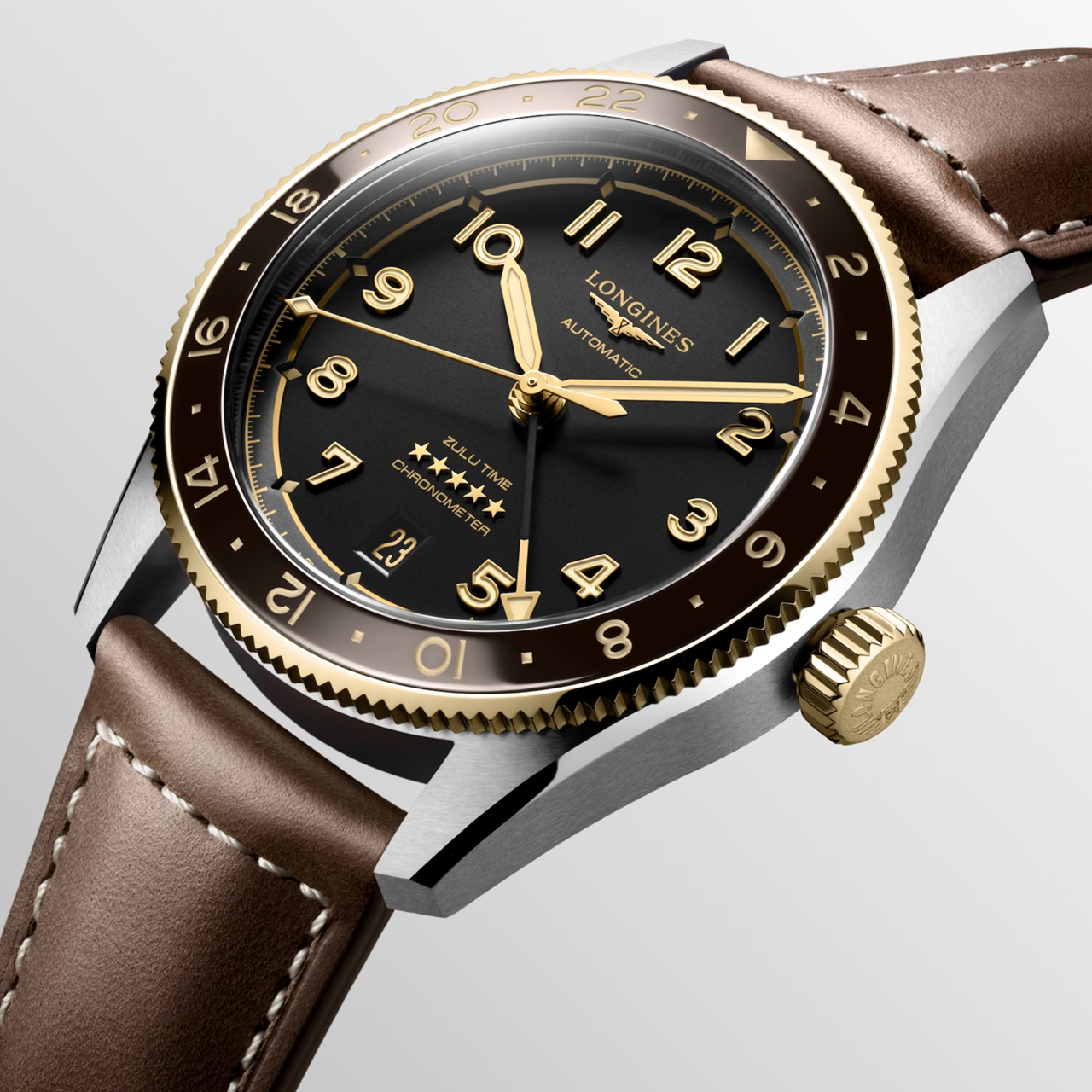 Longines Spirit Zulu Time 39mm L3.802.5.53.2