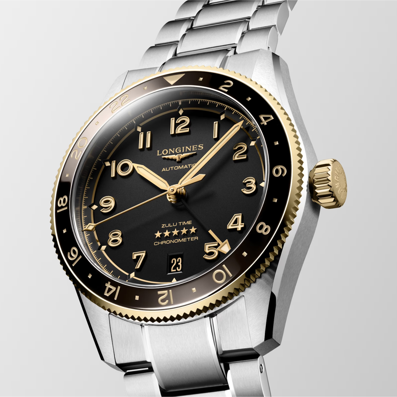 Longines Spirit Zulu Time 39mm L3.802.5.53.6