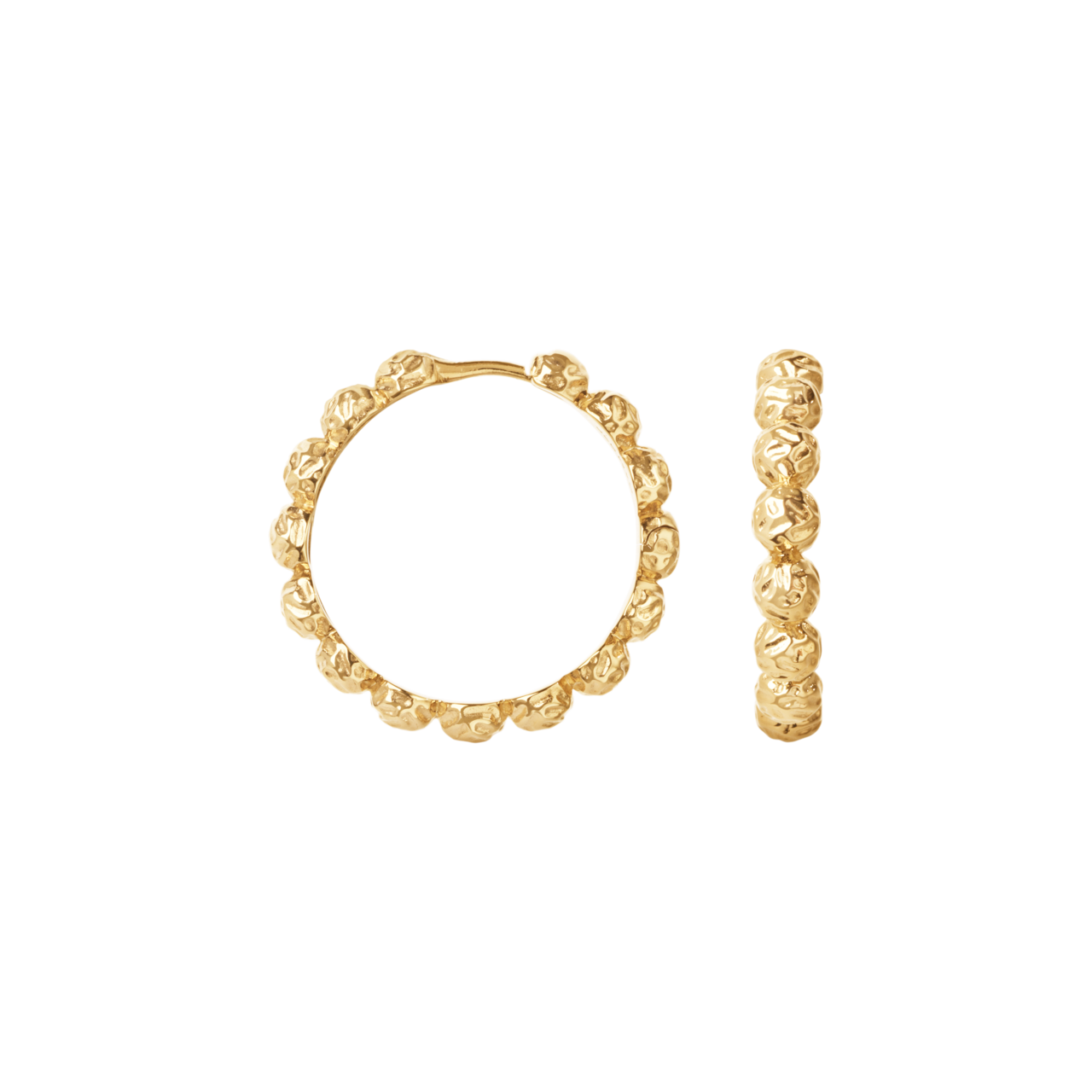 Camile Brinch Large Dots Hoops øreringe LDH-FG