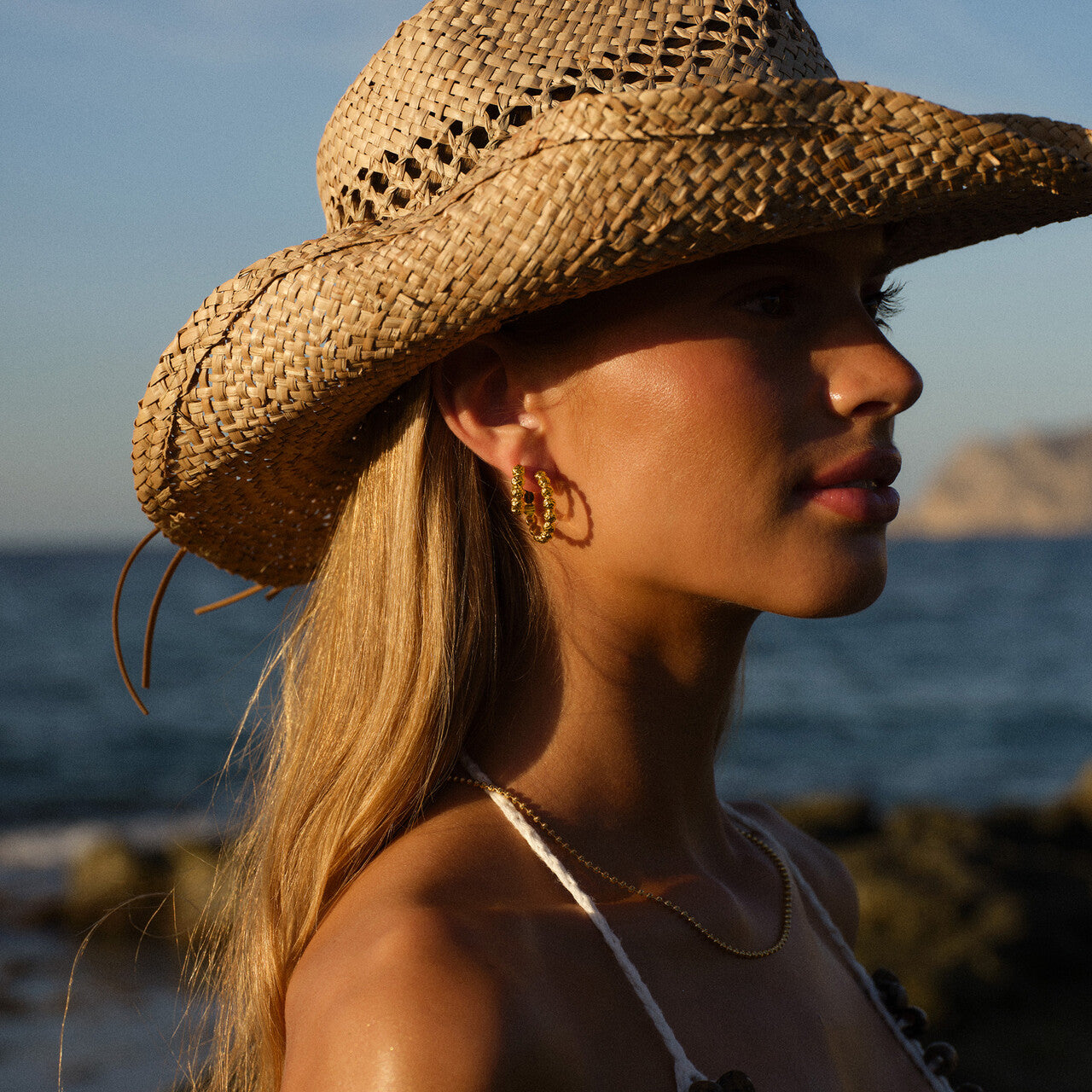 Camile Brinch Large Dots Hoops øreringe LDH-FG
