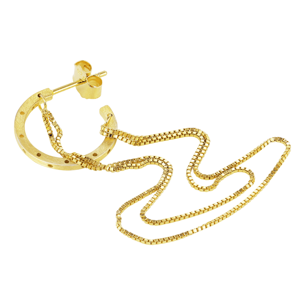Jane Kønig Orbis Chain Hoop ørering OCH-SS25-G