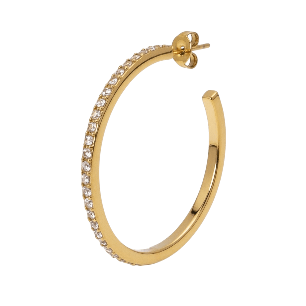 Jane Kønig Olympia Hoop with stones ørering OHS27-SS26-SS-G