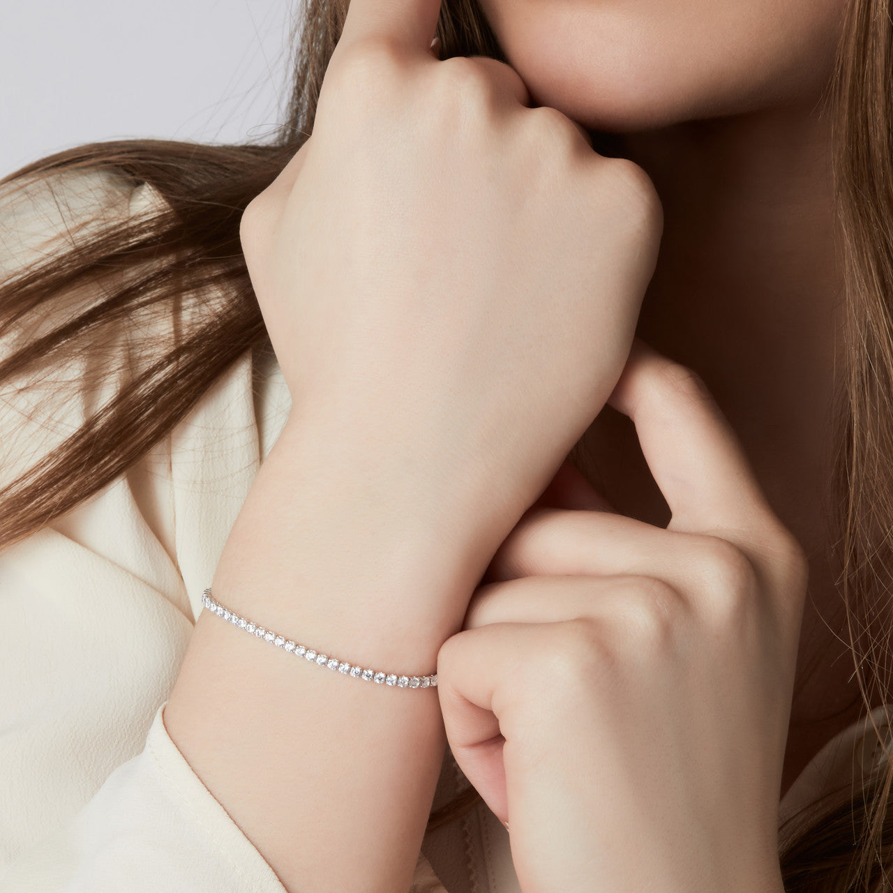 Sif Jakobs Ellera Tennis armbånd SJ-B42032-CZ-SS