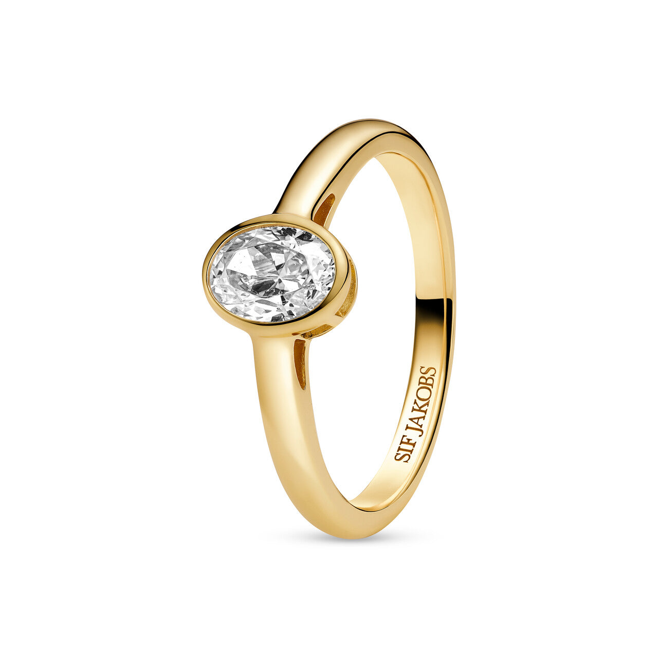 Sif Jakobs Sardinien Ovale Piccolo ring SJ-R2795-CZ-YG