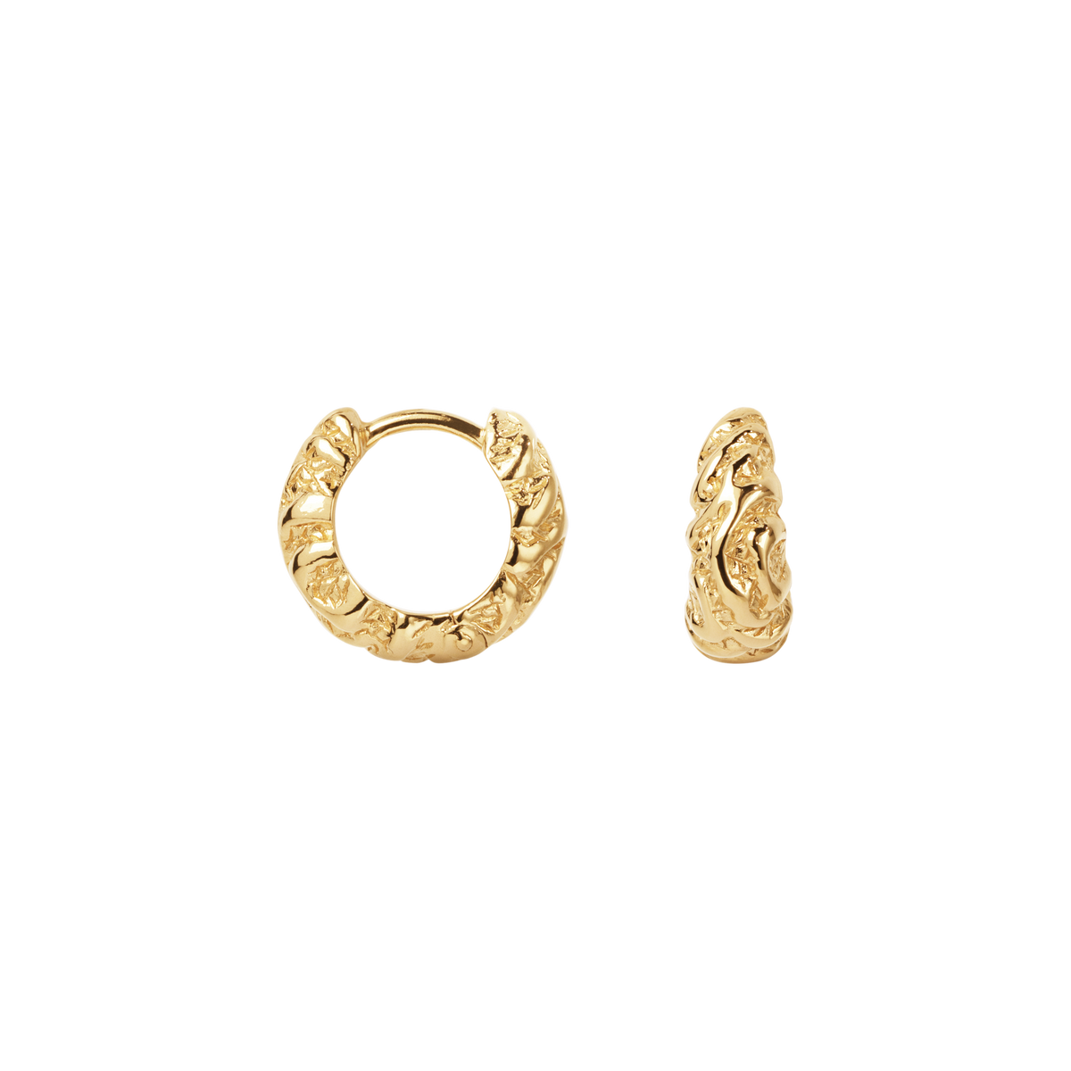 Camille Brinch Lille Zebra Hoops øreringe SZH-FG