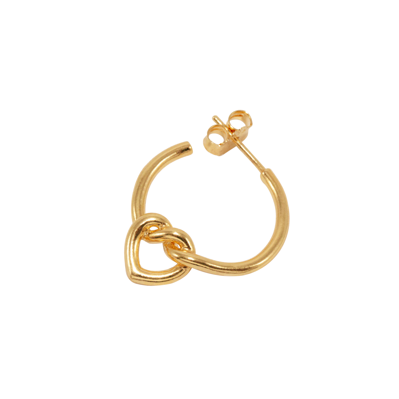 Jane Kønig Tied Heart Hoop ørering THH-AW25-G