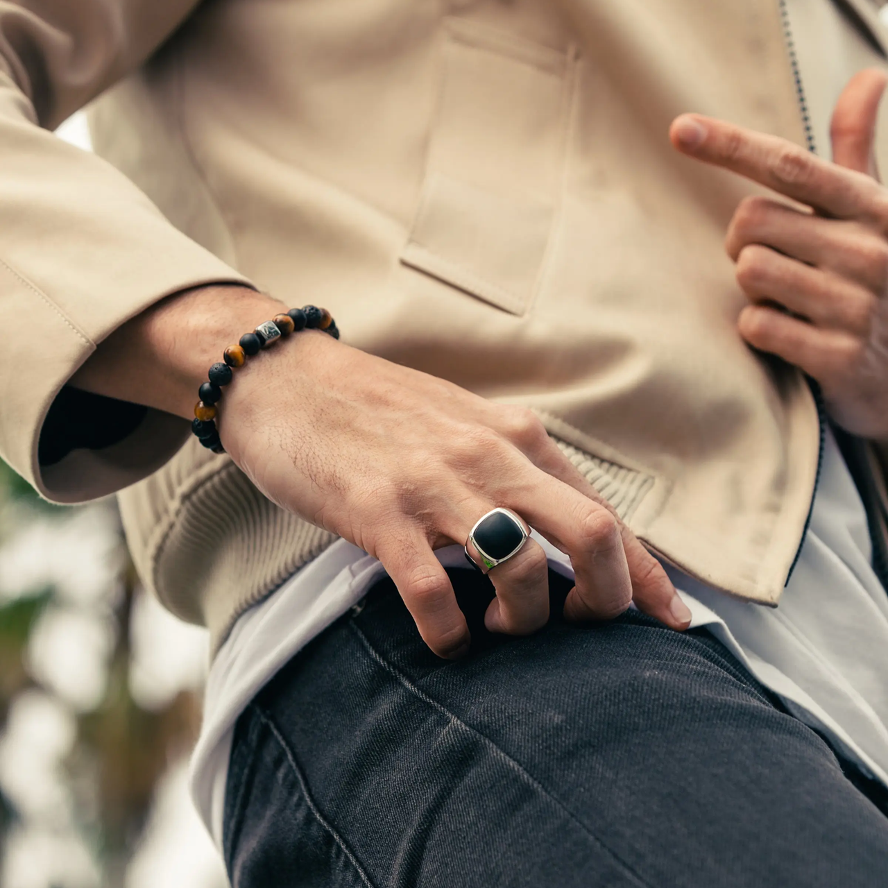 Alexander Lynggaard Hope Signet Ring Black Onyx H10010