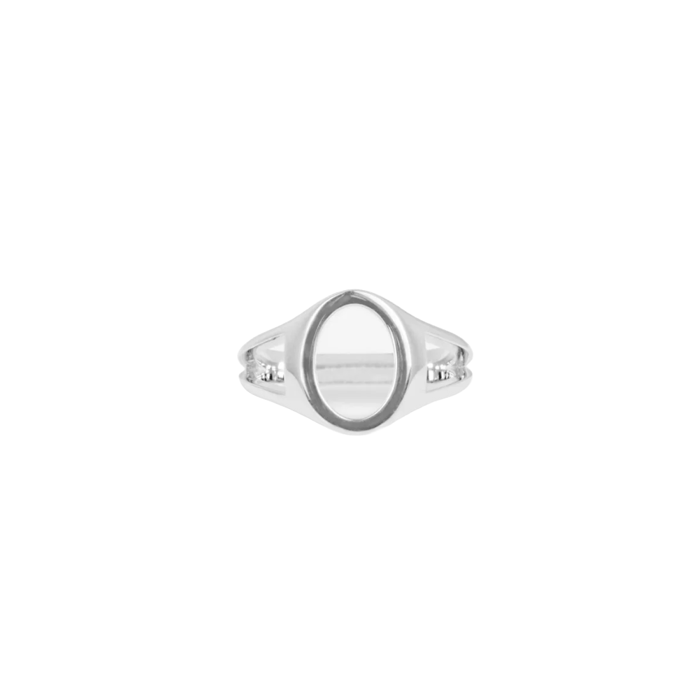 IX Studios Mini Oval Simple Signet ring DMN0299SLOL