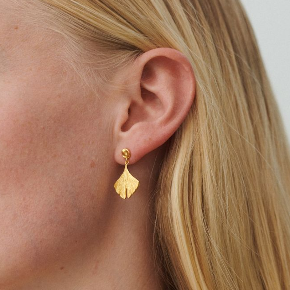 Pernille Corydon Biloba øreringe E-343-GP