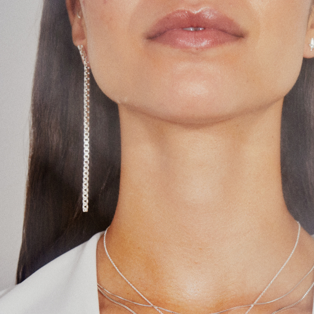 Jane Kønig Night Magic Chain ørering NMCS-AW24-S