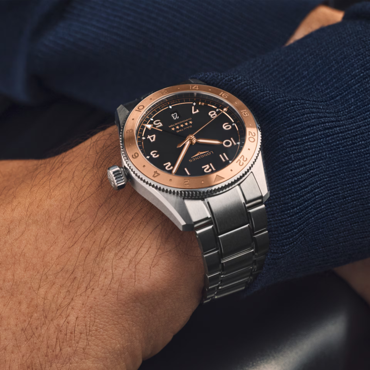 Longines Spirit Zulu Time 39mm L3.803.5.53.6