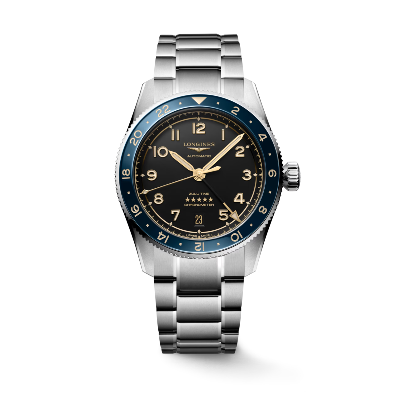 Longines Spirit Zulu Time 39mm L3.802.4.60.6