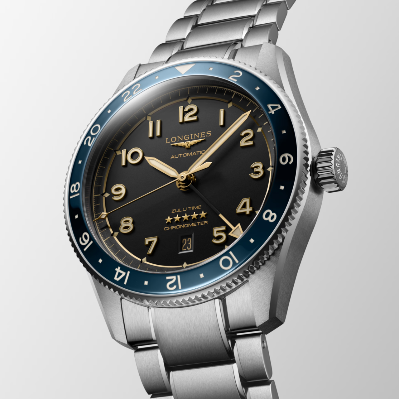 Longines Spirit Zulu Time 42mm L3.812.4.60.6