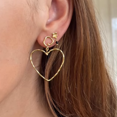 STINE A Jewelry Funky Heart ørering 1317-02