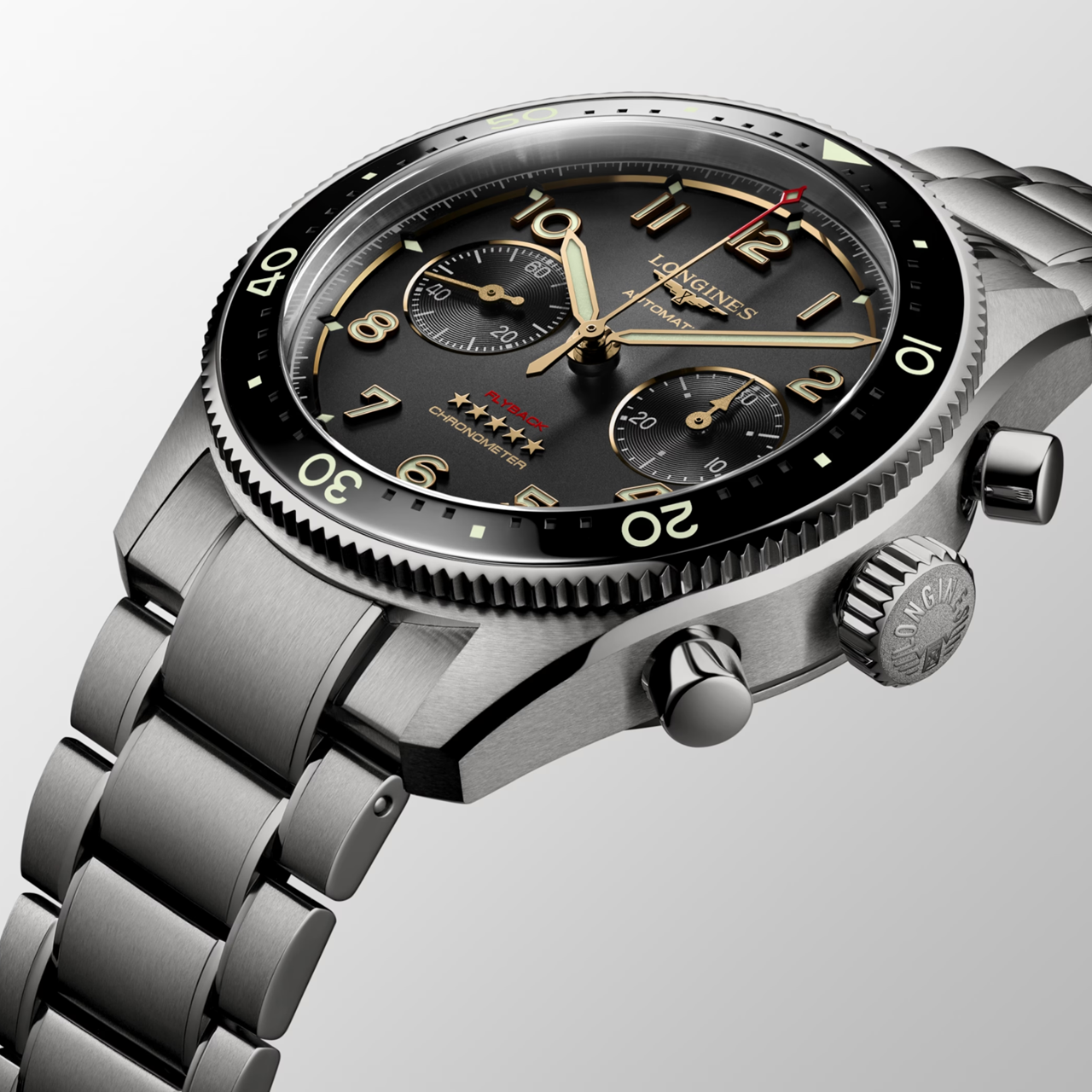 Longines Spirit Flyback Titanium 42mm L3.821.1.53.6