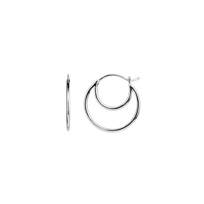 STINE A Jewelry Double Creol ørering 1136-00