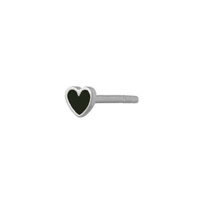STINE A Jewelry Petit Love Heart ørering 1181-00-BLACK