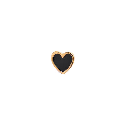 STINE A Jewelry Petit Love Heart ørering 1181-02-Black
