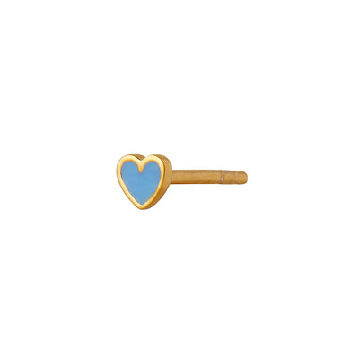 STINE A Jewelry Love Heart ørering 1181-02-Lightblue