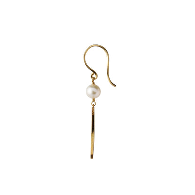 STINE A Jewelry Big Bella Moon with Pearl ørering 1282-02